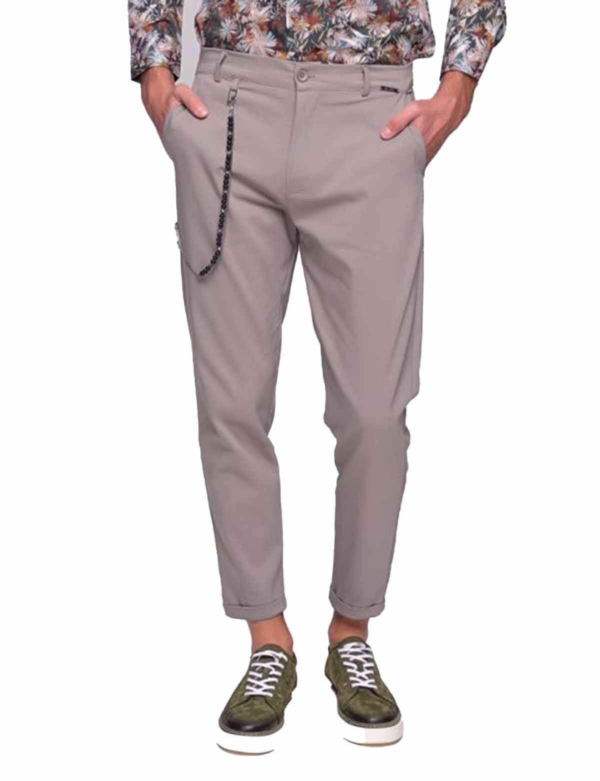 Ben Tailor Ανδρικό γκρι υφασμάτινο παντελόνι Kowalski 0398G φωτογραφία